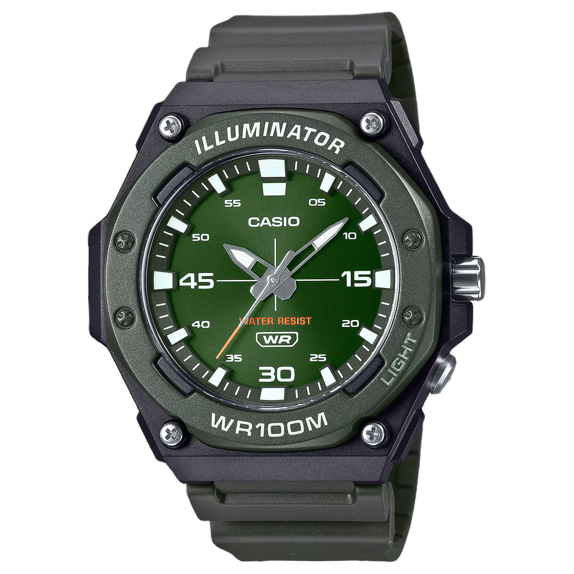 CASIO Unisex Standard Series Green Watch MW-620H-3AV MW-620H-3AV Green Dial