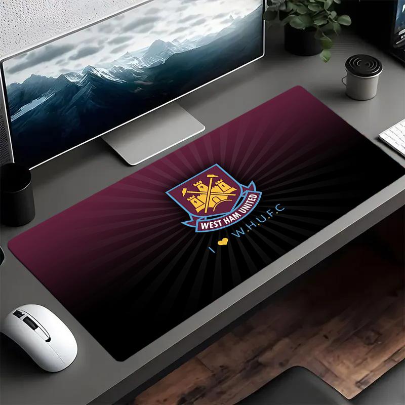Tappetino per mouse con stemma West Ham United, Tappetino per mouse, Tappetino per mouse da gioco, Tappetino per tastiera, Decorazione da scrivania per computer portatile, Regalo per fan, Regalo di compleanno
