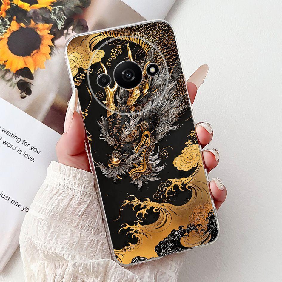 Hülle Für Xiaomi Redmi A3 A3x Handyhülle Neu Stylisch Blumenmädchen Muster Weiches Silikon Rückseite Funda Für Xiaomi Poco C61 C 61 Capa