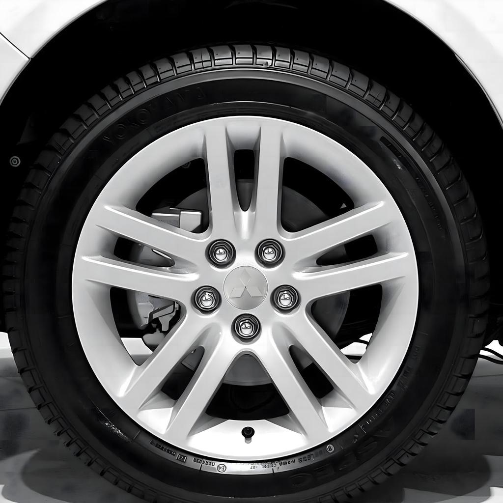 4 Piezas Tapas Centrales de Rueda para Coche Cubiertas de Tapacubo Automático Accesorios Para Mitsubishi Ralliart Lancer EX Outlander ASX Competition Mirage