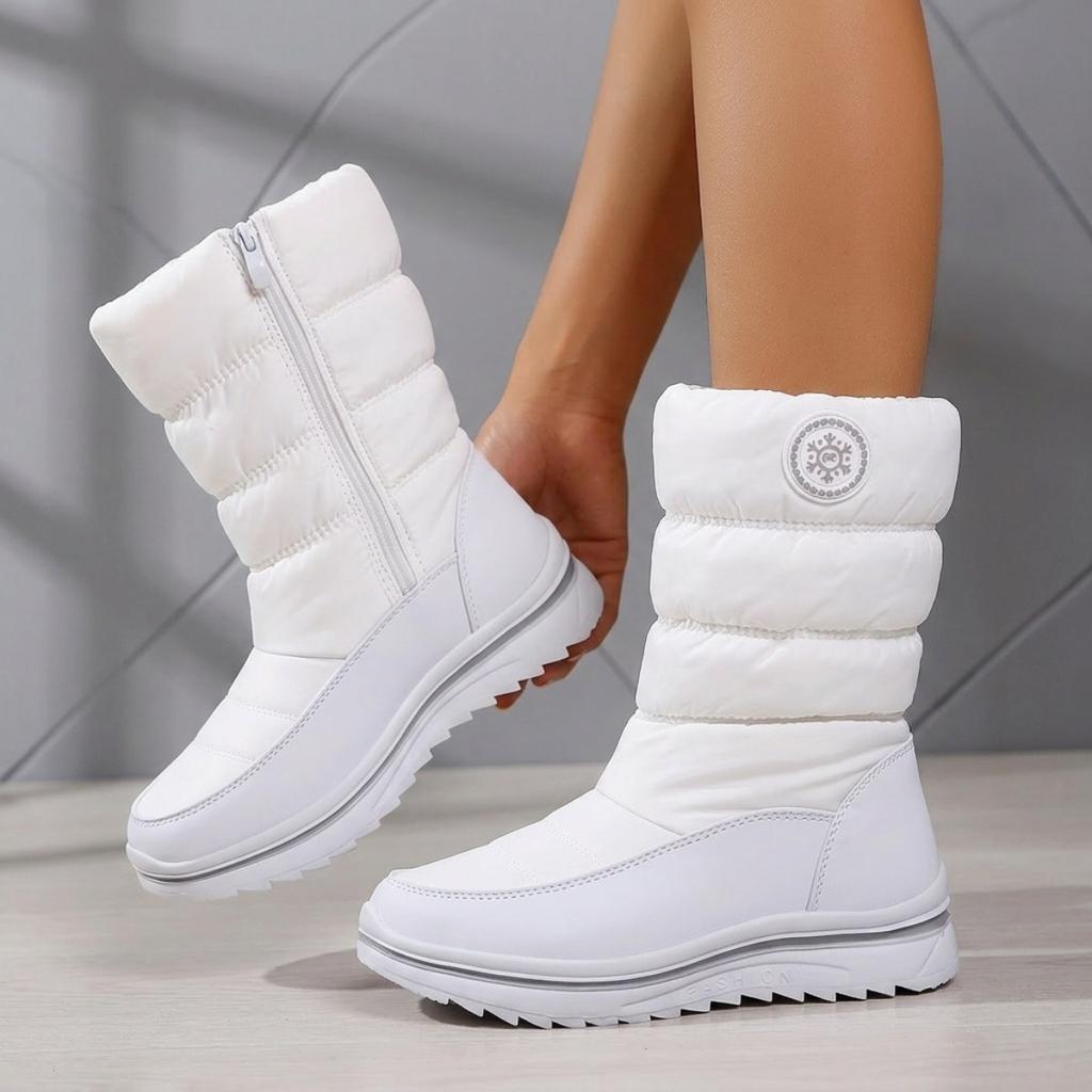 New Winter Warm Boots, Extended Plush Boots, Anti Slip and Windproof Thickened Version, -40 Degree Women's Mid and Long Boots, Durable Boots