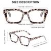 3PCS Unisex Reading Glasses Set Blue Light Blocking High-Quality Lenses Tortoiseshell Leopard Print Frame +1.0 to +3.0 Diopter