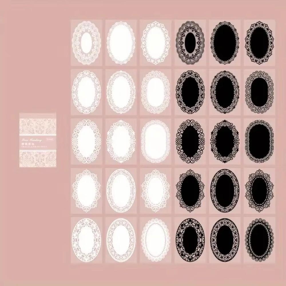 30Pcs Handmade Decorative Scrapbooking Black And White Creative Background Paper Journal Stationary