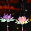 Chinese Style Lotus Lamp Twist Stick Handmade DIY Mid-Autumn Glowing Lantern  Children Gift