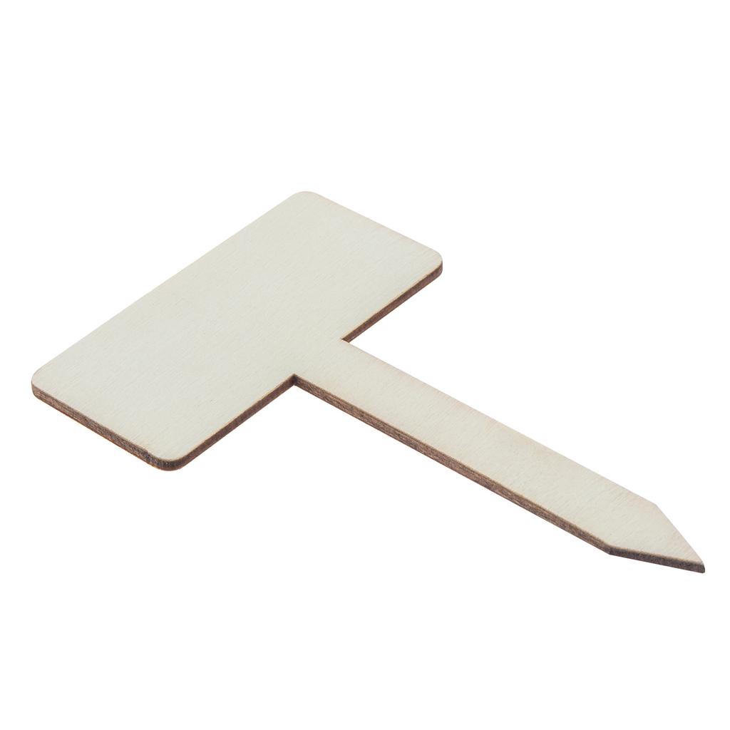 60pcs Wooden Blank T-Shaped Labels Markers for Price Markers / Gardening Markers / Cocktail Parties, Reusable Name Tag Cheese Markers