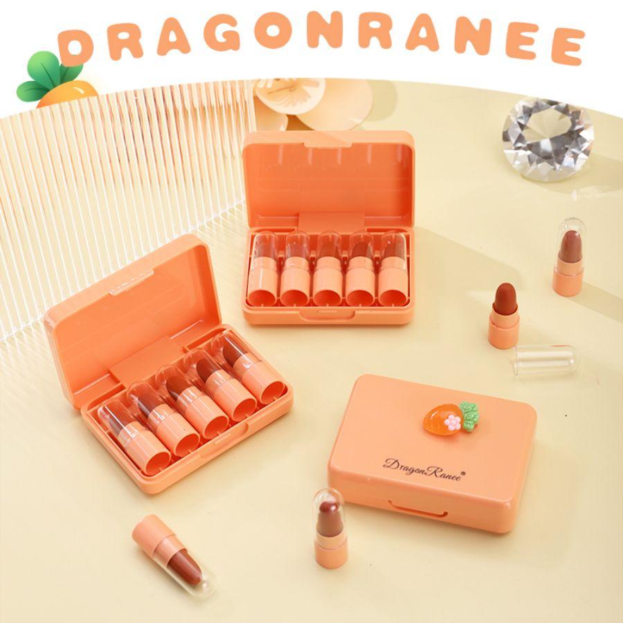 Five Lipstick Set Matte Whitening Complexion Waterproof Lipstick Velvet Matte Long-Lasting Makeup Effect Lip Gloss Non-Stick Cup Non-Fading Lipstick