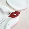 Sexy Red Lips Big Rhinestone Crystal for Women Brooches Pin Badges Alloy Backpack Icons Girls Jewelry