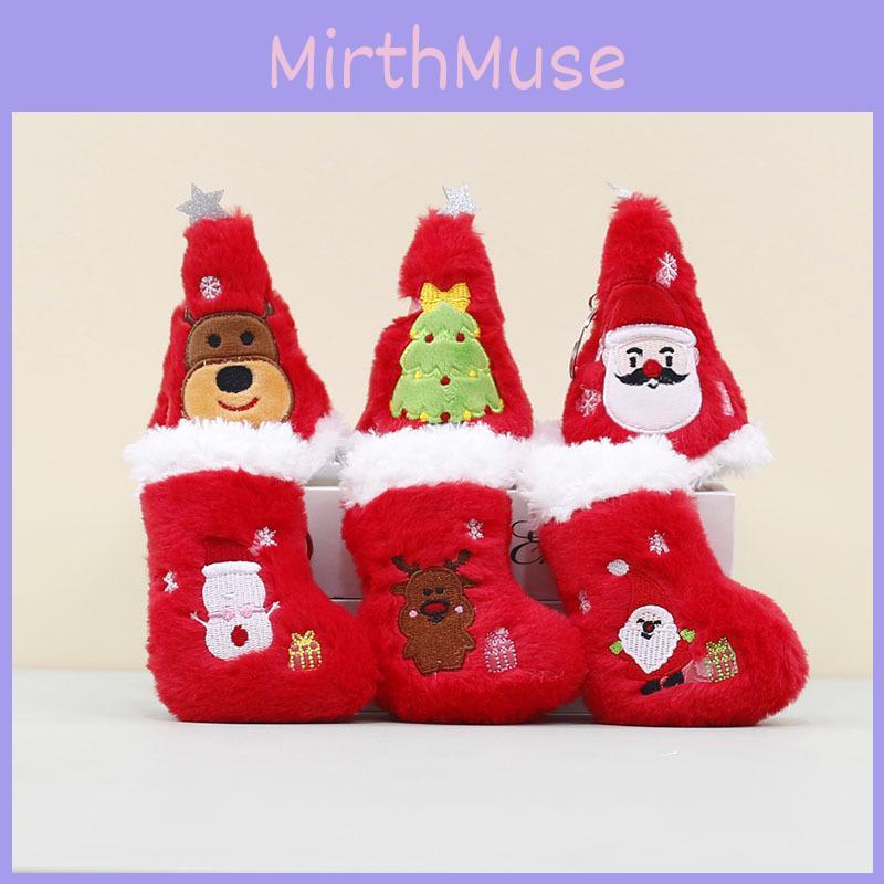 Festive Christmas Plush Hanging Decorations With Cute Santa And Snowman Designs