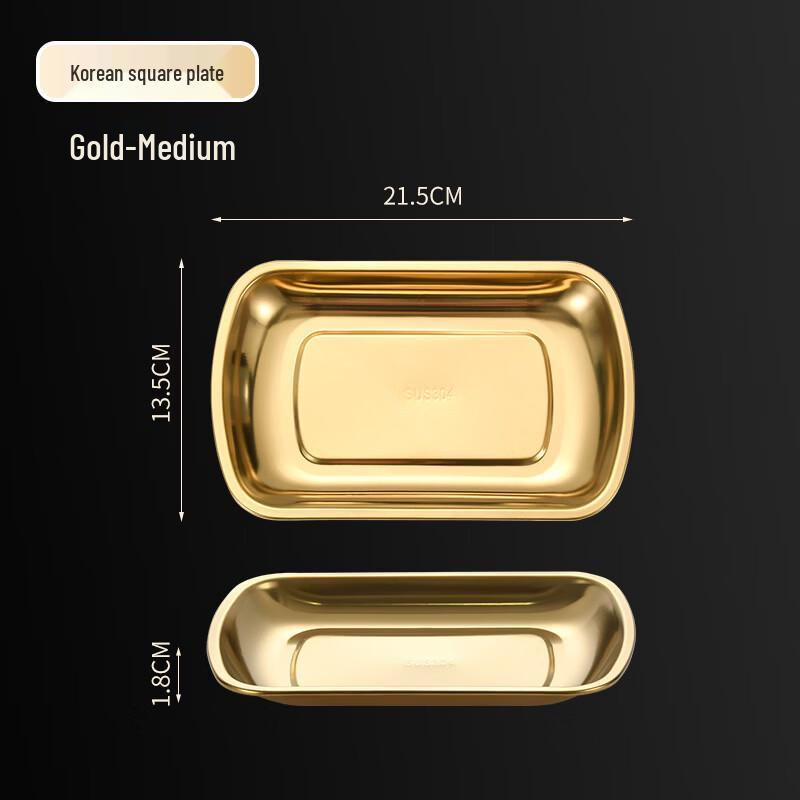 ZISIZ 304 Stainless Steel Multi-Purpose Korean Style Plate
