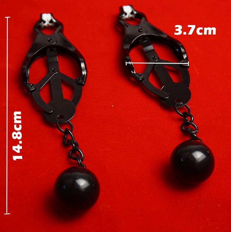 118G Klee Nippelklemmen – Schwergewichtige Metall-Nippelklemmen für intensives Spiel, Paarbondage & sinnliche Erwachsenenspiele