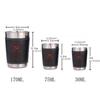 4 szt./zestaw Kieliszek do wódki 304 PU Pokrowiec Rosja Stal nierdzewna Mini kubek do wina Przenośny Personalizowany 30ml/75ml/170ml Zestaw kieliszków do shotów