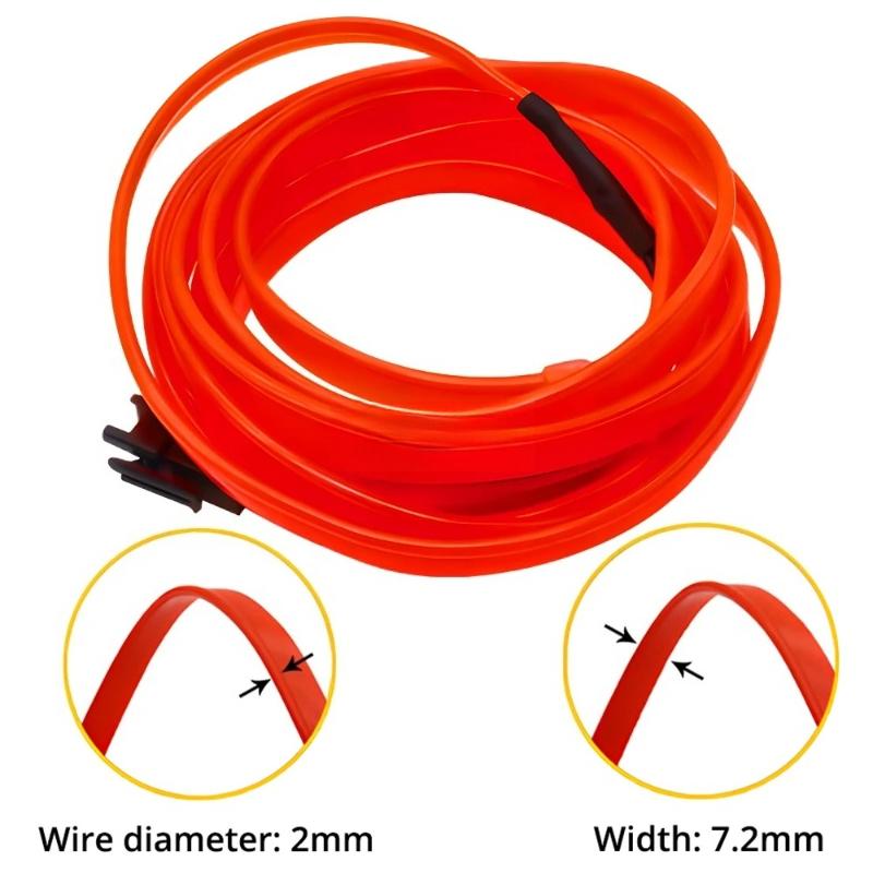 Car Interior LED EL Neon Strip USB Flexible Ambient Light, 3M/5M Optional DIY Atmosphere Lamp for Auto Interior Decoration