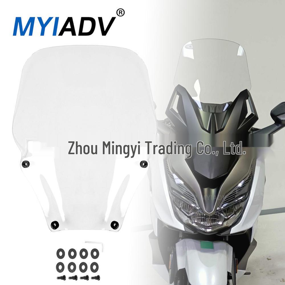 Honda NSS350 Forza350 Motorcycle Heightened Windshield Deflector Clear - 47cm