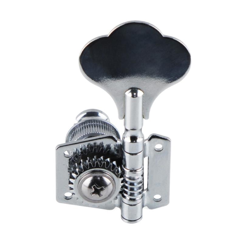 Electric Bass Tuning Pegs Bass Opened Machine Heads Knobs String Tuners for 4 String Electric Bass Right/Left Hand