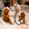Cute Cute Brown Pony Doll Plush Toy Zodiac Horse Foal Doll Children Soothing Doll