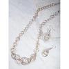 Jewellery Sets for Women Crystal Studded Necklace Jewellery Set Bracelet with Earrings For Girls/Women