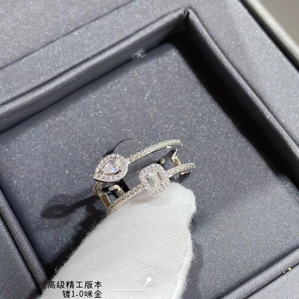 High Quality New 2023 Trend Classic Sale Selling Hot Brand Gifts Europe Famous Luxury Jewelry Rings For Women Zircons Water Drop
