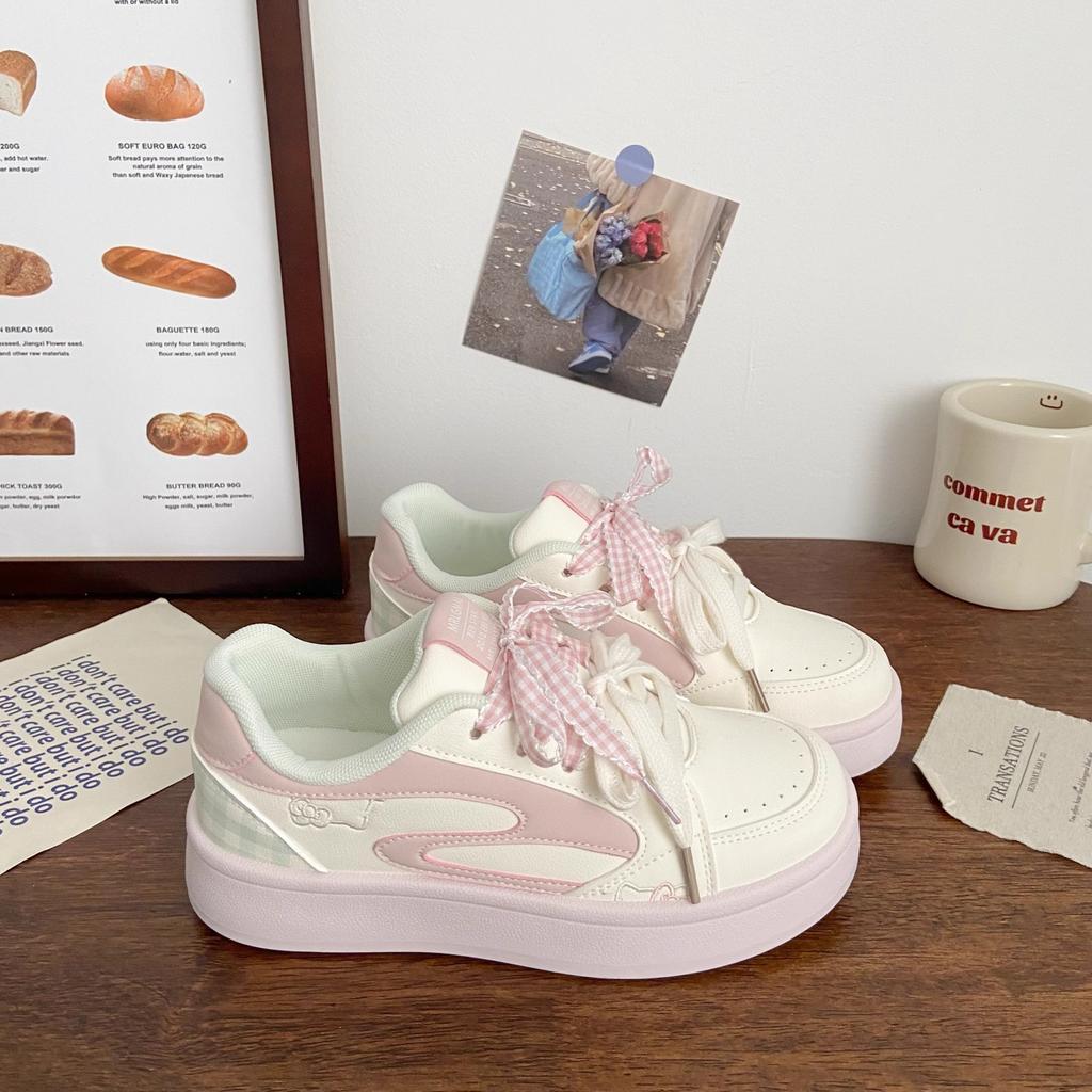 Mädchen Sportschuhe 2025 Frühling und Herbst neue Kinderschuhe ältere Kinder Board Schuhe Junior High School Schüler weiße Schuhe Koreanische Version