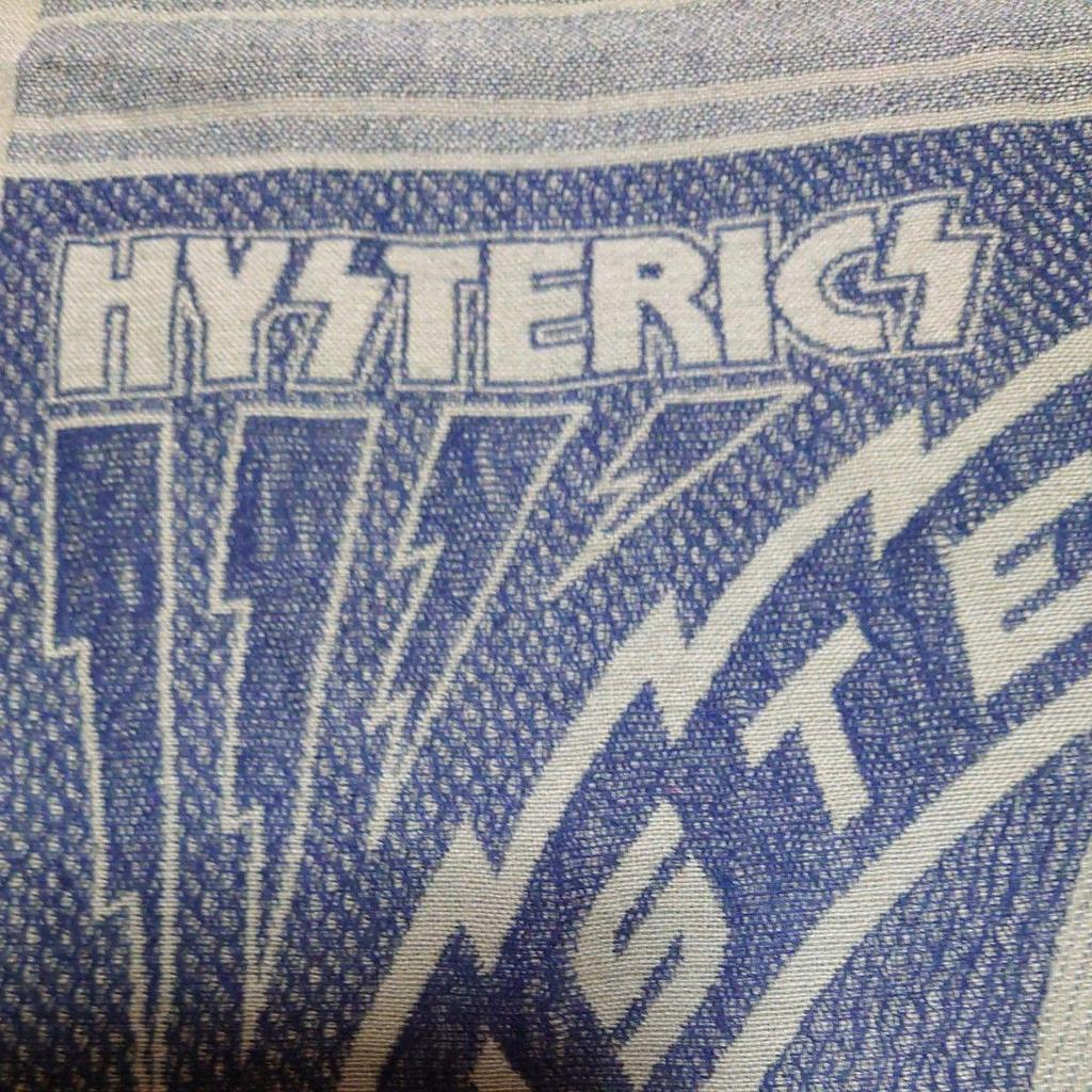 Used HYSTERIC GLAMOUR Large Stole Hys Girl Vixen Girl Moss Green
