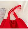 2026 Casual Large Capacity Canvas Drawstring Shopping Bag for Students