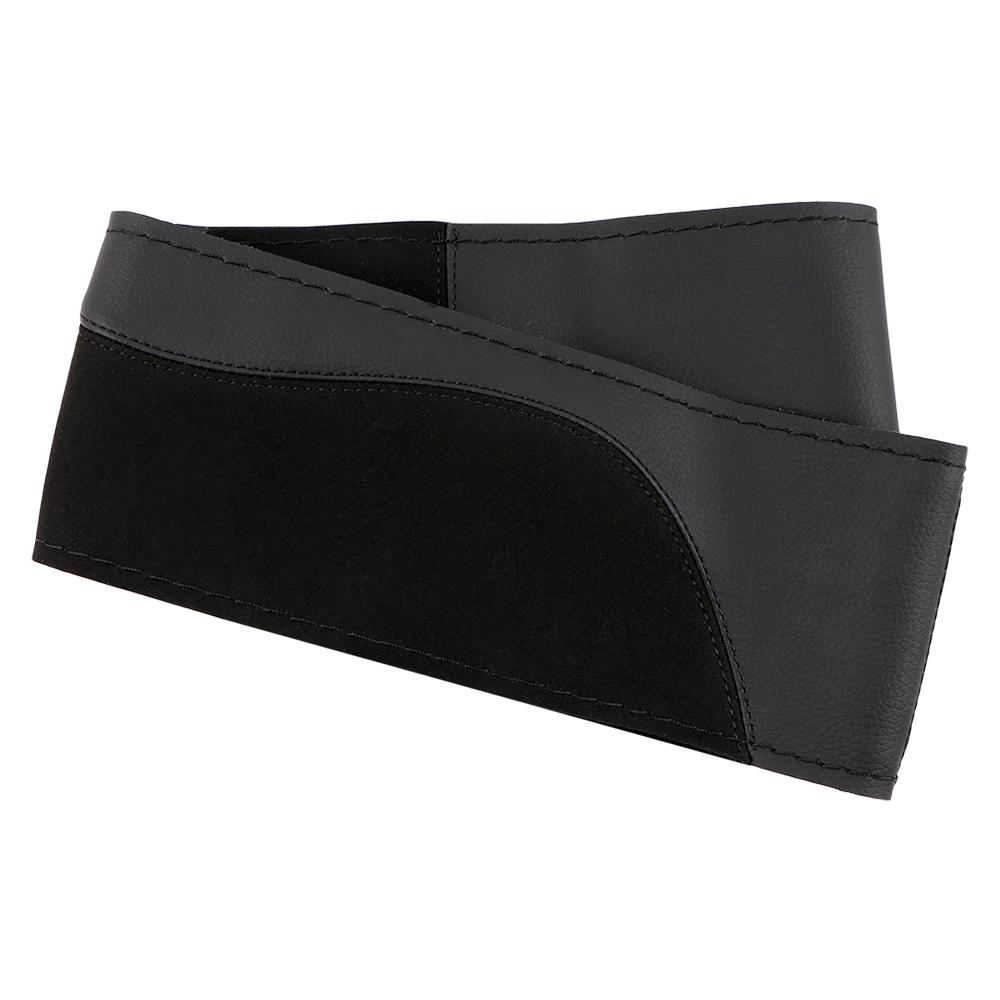 

O SHI CAR 38 см чехол на руль «сделай сам», износостойкий, мягкий, из искусственной кожи + замши, автомобильная оплетка на руль с иглами Black thread