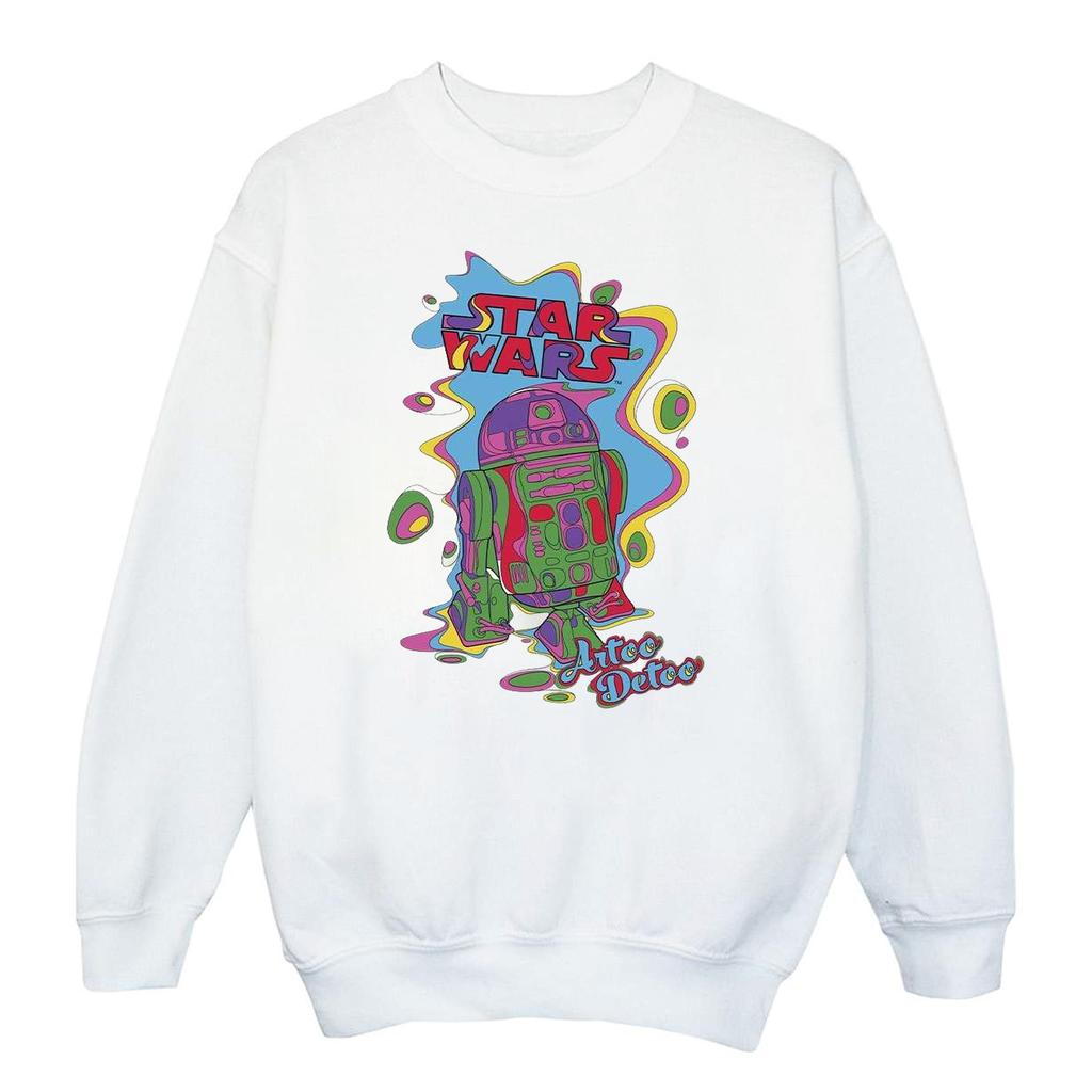 Star Wars Womens/Ladies R2D2 Pop Art Sweatshirt