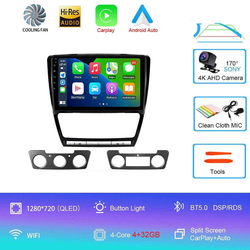 

Android 14 Для Skoda Octavia 2 A5 2008 - 2013 Автомагнитола Мультимедийный Видеоплеер Навигационная стереосистема Без 2din 2 din dvd