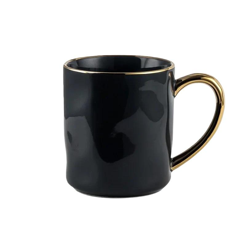 JUSTINLAU Ceramic Mug Valentine's Day Gifts Breakfast Coffee Milk Oat Cup Creative Couple Cup with Handle Home/Office Water Cups