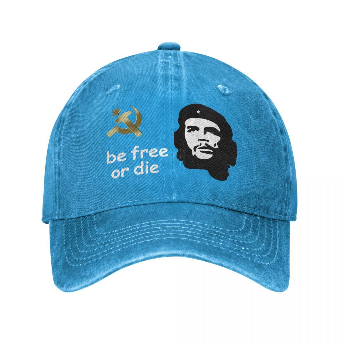 

Бейсболка Че Гевара для миття води Комуністичний Be Free or Die Sports Esthetic Retro Baseball Hat Чоловічі кепки One Size