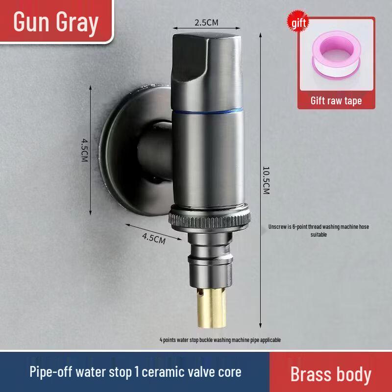 

TLXT Washing Machine Faucet with Auto Shut-off Valve