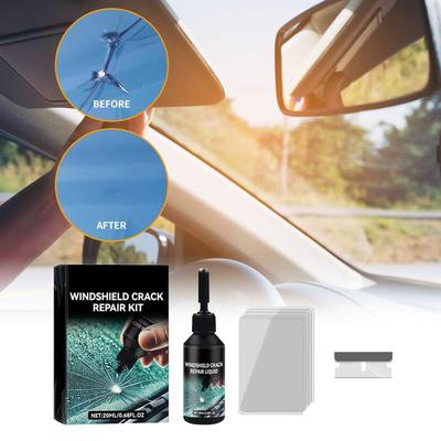 Reparatieset voor voorruitbarsten, reparatieset voor barsten en beschadigingen in autoruiten, autoreparatiegereedschap 20 ml