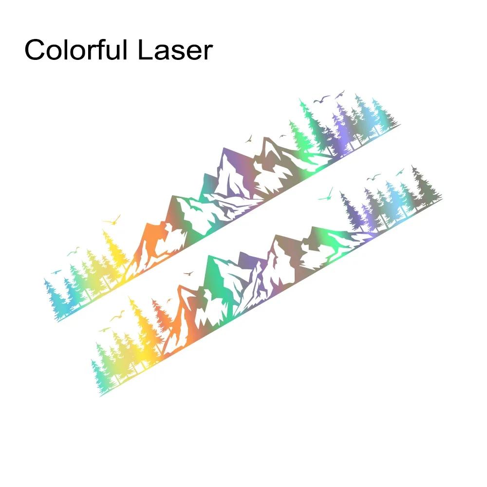 Car Sticker Van Camper Vinyl Decal Mountain Forest Decoration For Truck Camper RV Bus Caravan Body Auto Tuning Decor Accessories