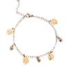 Four-Leaf Clover Bell Anklet Female Sense Of Senior Sense Of New Tide Titanium Steel Foot Chain