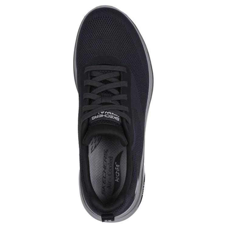 Skechers Go Walk Arch Fit 2.0 Comode Versatili Scarpe Casual Basse Sneaker da Uomo Nero 216524-BKGY