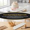 Baking Tool Silicone Crown Fondant Mold Flexible Non Stick Chocolate Mold 3D Crown Reusable Crown Silicone Mold Fondant Gumpaste