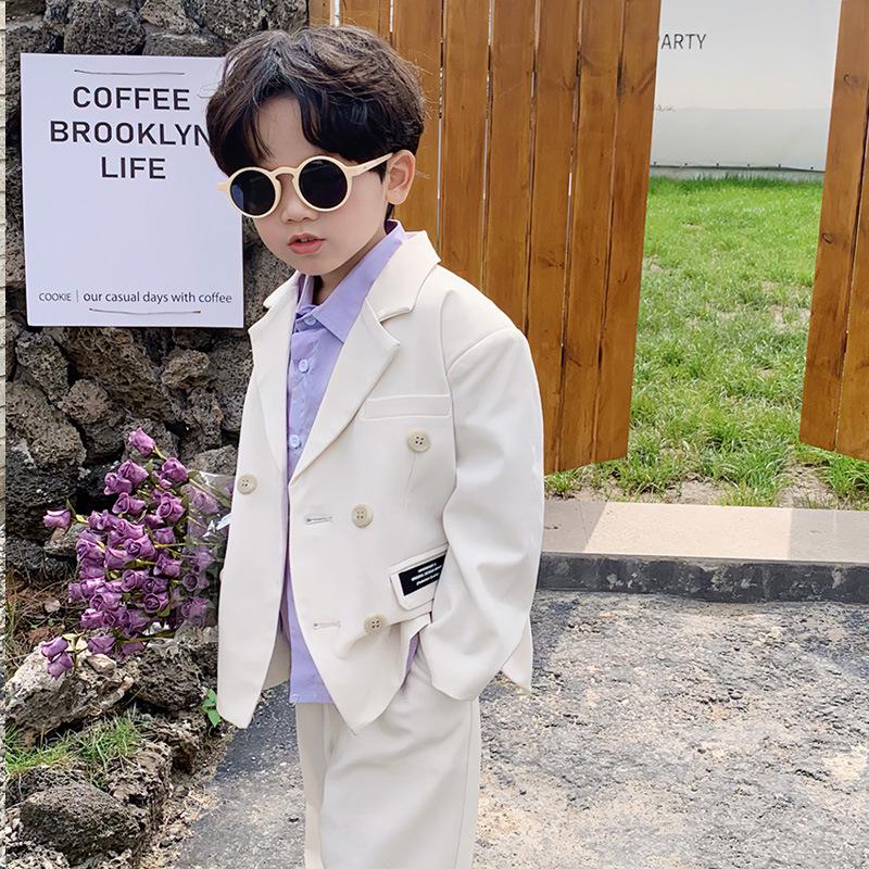 Boys' Suit Set 2023 Spring/Autumn: Stylish Korean-Influenced Casual Jacket for Kids