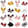 Baby Girl Princess Shoes With Flower Decoration For Spring And Fall Play