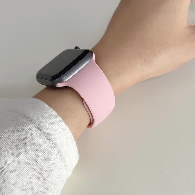 Straps For Watch 10 46 Mm 49mm 44 Mm 45mm 40mm 42mm 41mm 38mm Sport Bracelet iWatch Series 9 8 7 SE Ultra 2 Silicone Band