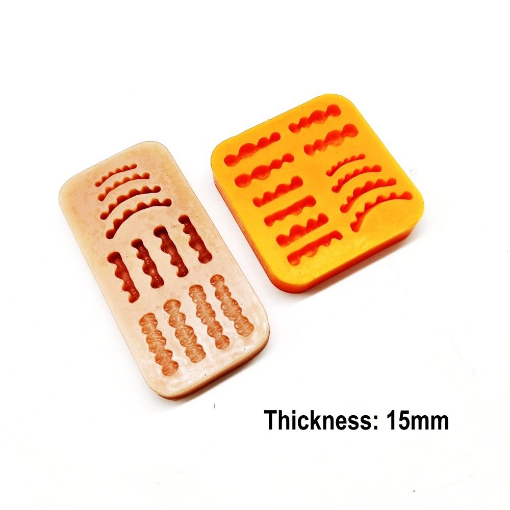 Zubní vosková figurína model základny laboratorní zubní protéza laboratorní voskový model zubu pryžový model obrácené formy zubař Nástroje