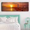 Beautiful Sunset Seaside Poster Lighthouse Picture Canvas Painting Prints for Living Room Bedroom Decoration Cuadros