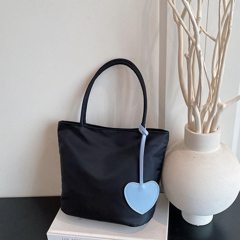 Solid Color Nylon Tote Bag Korean Style Oxford Cloth Shoulder Bag Fashion Underarm Bag  Travel