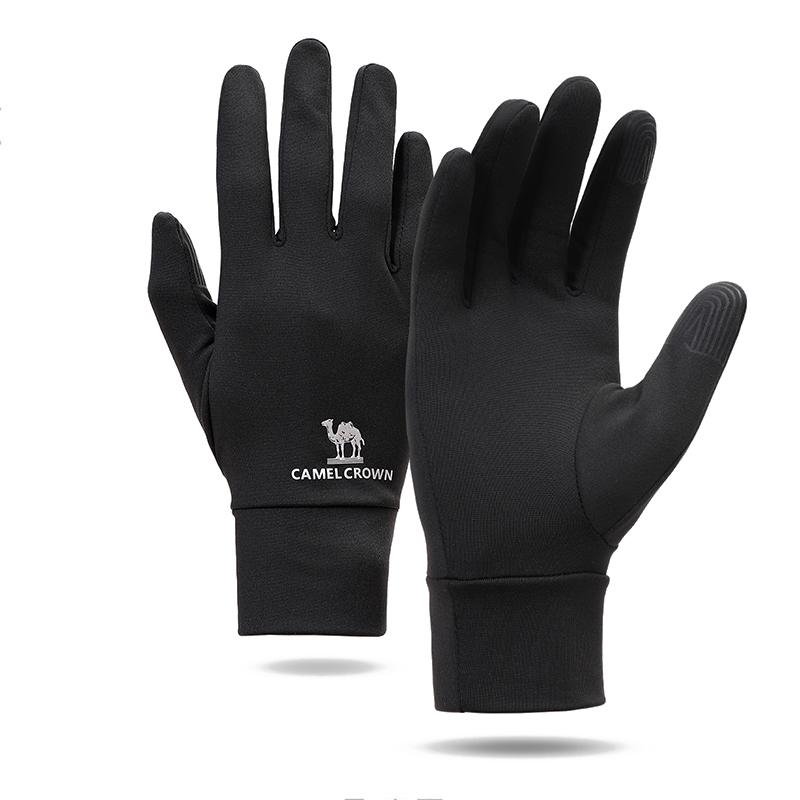 

GOLDEN CAMEL Hiking Gloves Men Women Touch Screen Gloves Winter Cycling Cold Warm Gloves for Men Sports Windproof Mountaineering S чёрный
