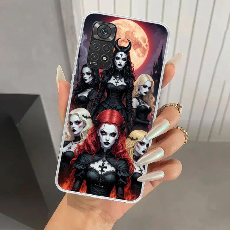 Halloween Moon Witch Horror Phone Case for Xiaomi Redmi Note 15 14 14S 13 12S 12 Pro 11S 11 Plus 11T 11E 10S Soft Funda Print Sh