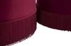 Pouf Aufbewahrung Linien Neues Paar Bordeaux Cm Ø 71X41-55X33