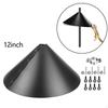 Hanging Bird Feeders Wrap,Around Squirrel Baffle,Black Protects for ,Anti