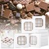 15/20 Pcs Christmas Gift Box Cupcake Boxes Container Chocolate Cake Muffin Gift Packing Bags Xmas Party Decoration New Year 2025