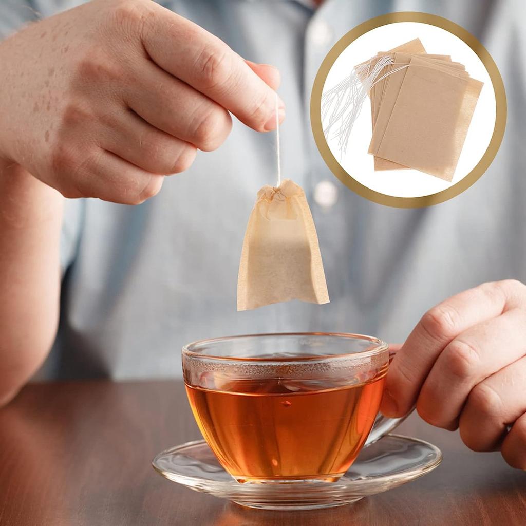 1000pcs Disposable Tea Bags Biodegradable Wood Pulp Filter Paper Empty Tea Bags Tea Infuser Bags for Loose Leaf Tea Teaware