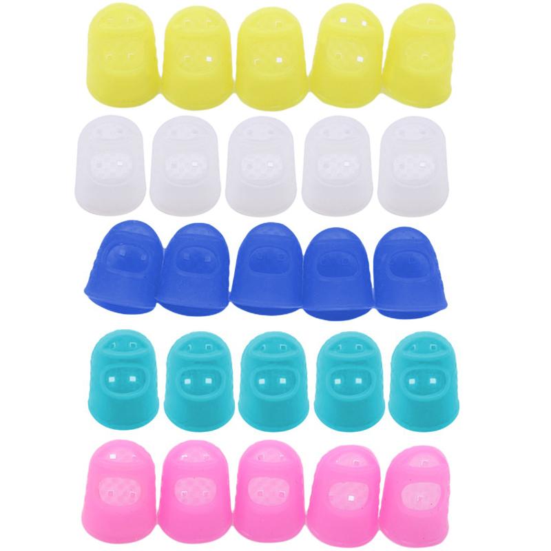 Sewing Thimble Breathable Protective Silicone Finger Thimble Finger Cover Caps Quilting Sewing Needlework Craft NEW