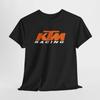 KTM Racing Svart T-skjorte – Unisex Motocross-t-skjorte for menn eller kvinner
