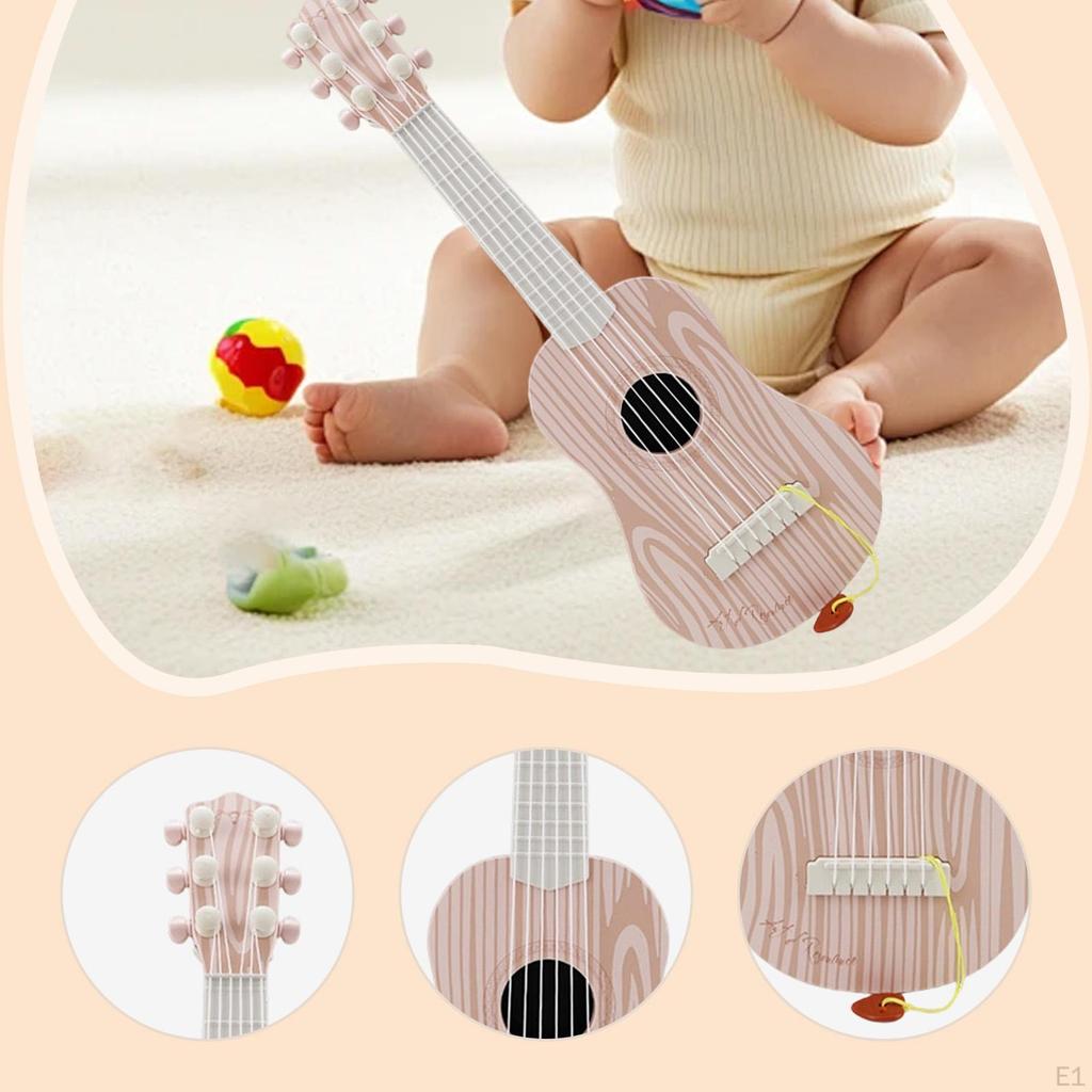 Kids Guitar Toy 6 Strings Musical Realistic Educational Learning for Children